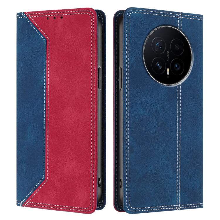 For Honor Magic8 Skin Feel Two-tone RFID Blocking Vegan Leather Phone Case