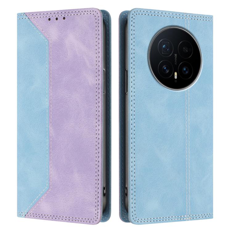 For Honor Magic8 Skin Feel Two-tone RFID Blocking Vegan Leather Phone Case