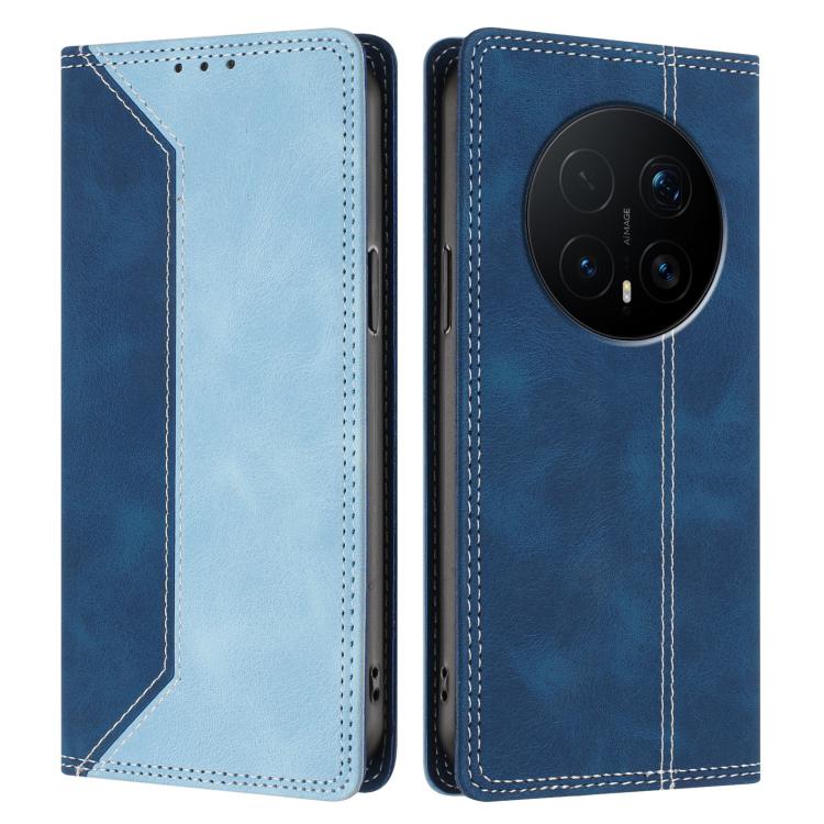 For Honor Magic8 Pro Skin Feel Two-tone RFID Blocking Vegan Leather Phone Case