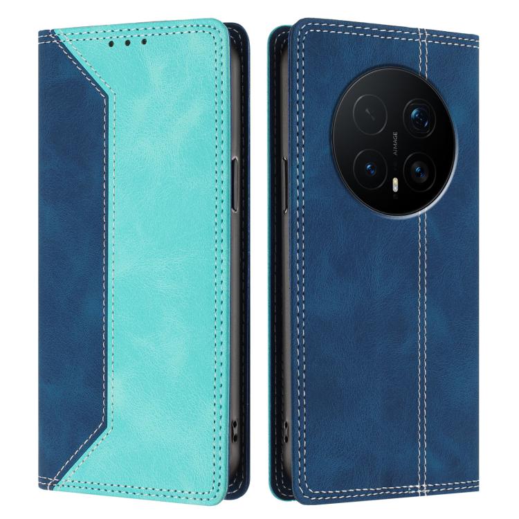 For Honor Magic8 Pro Skin Feel Two-tone RFID Blocking Vegan Leather Phone Case