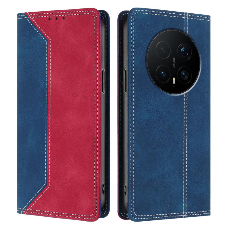 For Honor Magic8 Pro Skin Feel Two-tone RFID Blocking Vegan Leather Phone Case