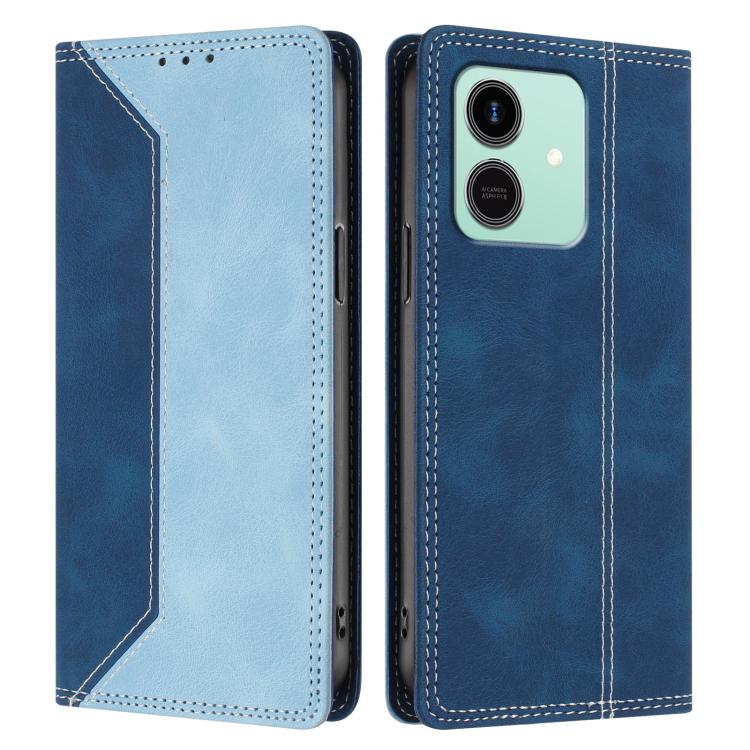 For Honor Play10 4G Skin Feel Two-tone RFID Blocking Vegan Leather Phone Case