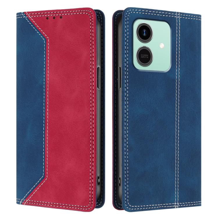 For Honor Play10 4G Skin Feel Two-tone RFID Blocking Vegan Leather Phone Case