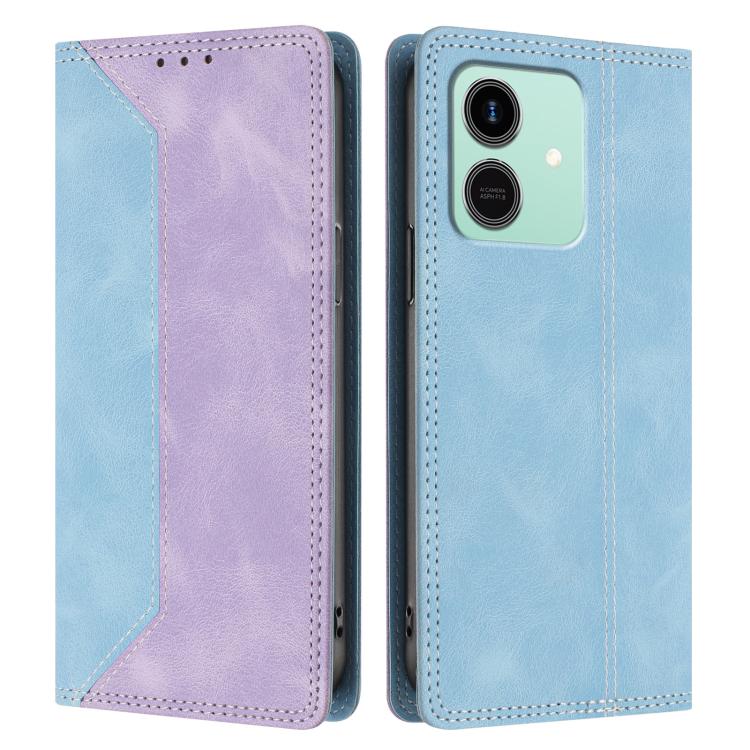 For Honor Play10 4G Skin Feel Two-tone RFID Blocking Vegan Leather Phone Case