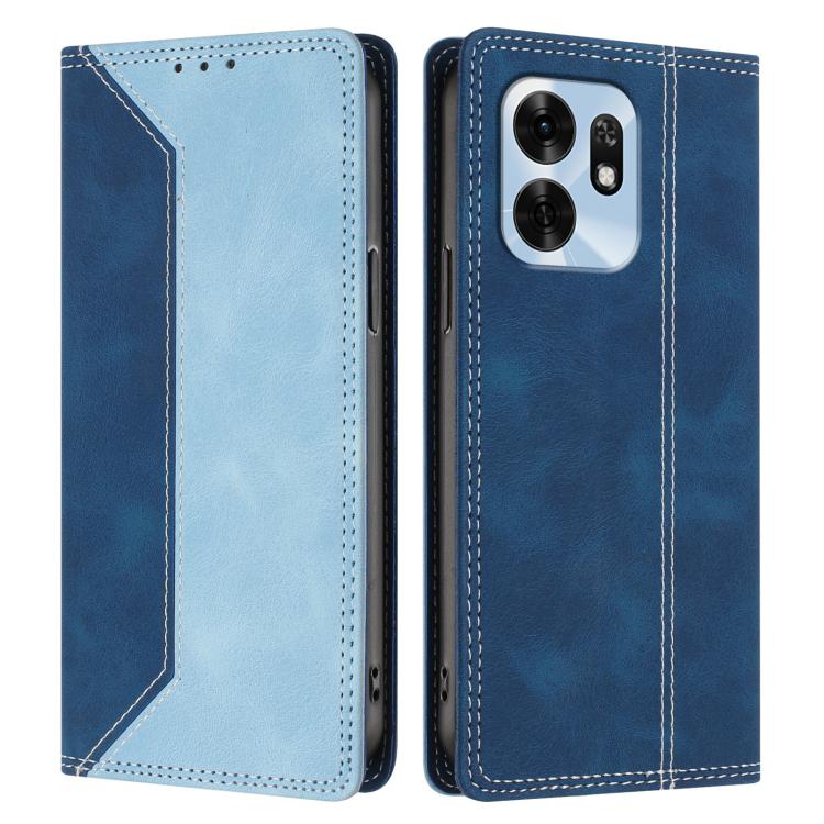 For Honor X6d 5G Skin Feel Two-tone RFID Blocking Vegan Leather Phone Case