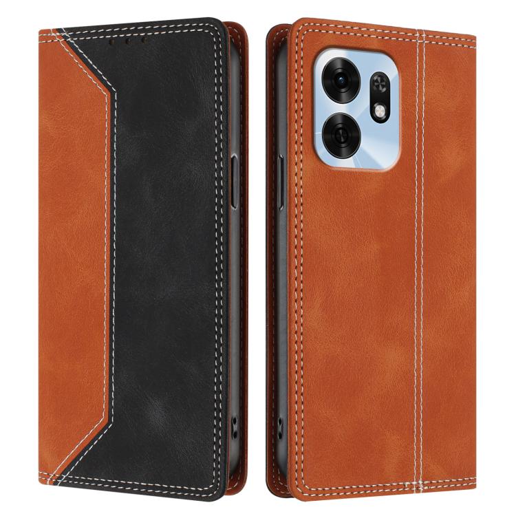 For Honor X6d 5G Skin Feel Two-tone RFID Blocking Vegan Leather Phone Case