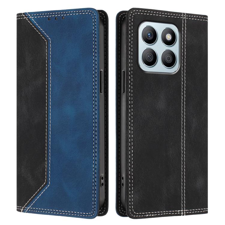 For Honor X8b 4G Skin Feel Two-tone RFID Blocking Vegan Leather Phone Case