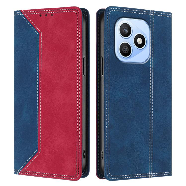 For Honor X8d 4G Skin Feel Two-tone RFID Blocking Vegan Leather Phone Case