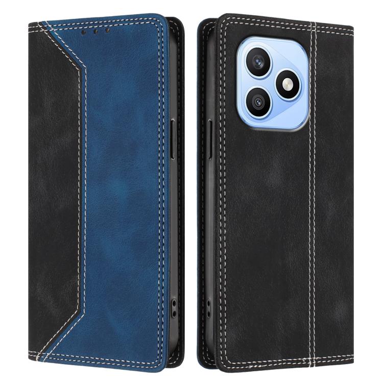 For Honor X8d 4G Skin Feel Two-tone RFID Blocking Vegan Leather Phone Case