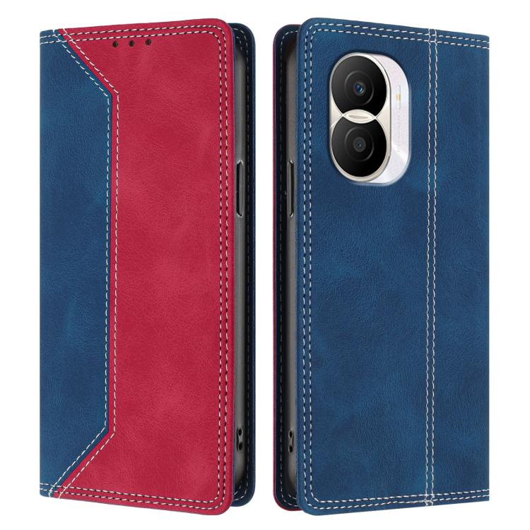 For Honor X40i Skin Feel Two-tone RFID Blocking Vegan Leather Phone Case