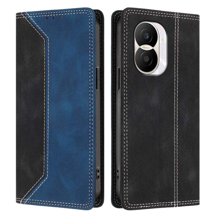 For Honor X40i Skin Feel Two-tone RFID Blocking Vegan Leather Phone Case