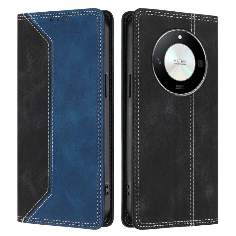 For Honor Magic6 Lite / X9b 5G Skin Feel Two-tone RFID Blocking Vegan Leather Phone Case