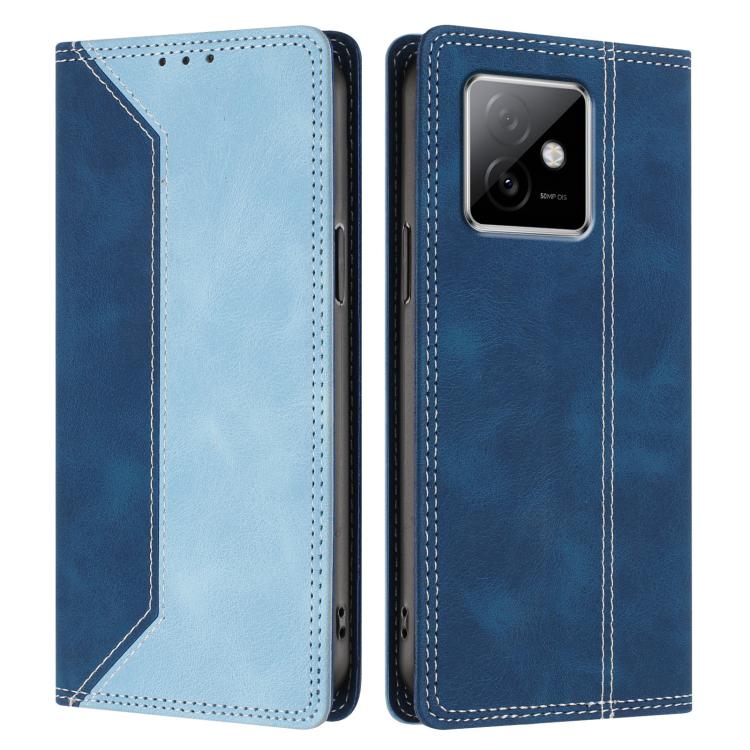 For Honor X60 GT Skin Feel Two-tone RFID Blocking Vegan Leather Phone Case