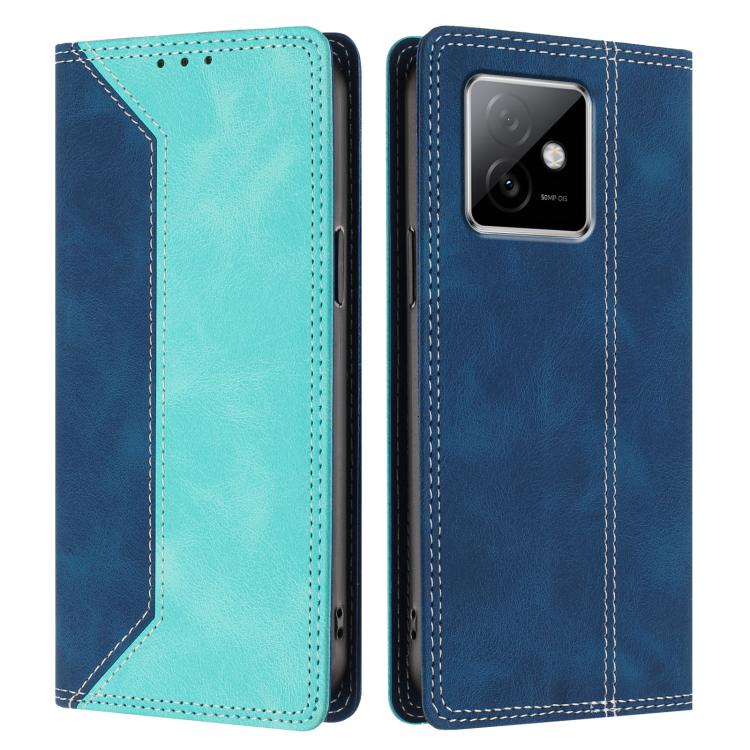 For Honor X60 GT Skin Feel Two-tone RFID Blocking Vegan Leather Phone Case