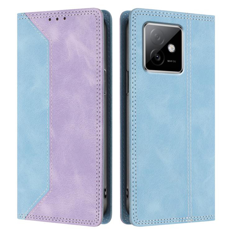 For Honor X60 GT Skin Feel Two-tone RFID Blocking Vegan Leather Phone Case