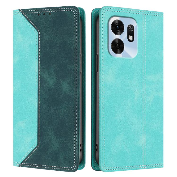 For Honor Play 60A 5G Skin Feel Two-tone RFID Blocking Vegan Leather Phone Case