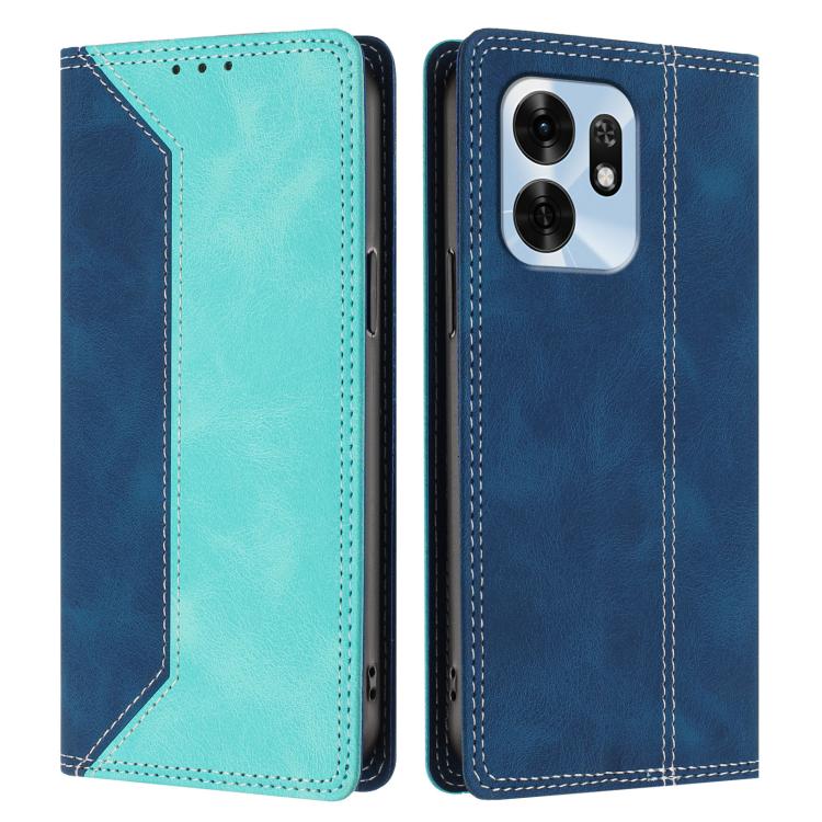 For Honor Play 60A 5G Skin Feel Two-tone RFID Blocking Vegan Leather Phone Case