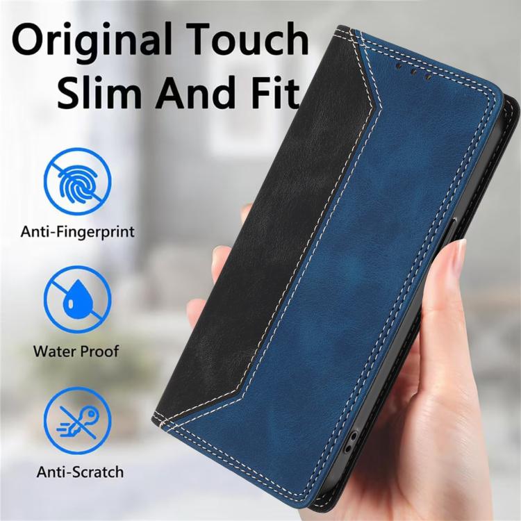 For Honor Play 60A 5G Skin Feel Two-tone RFID Blocking Vegan Leather Phone Case