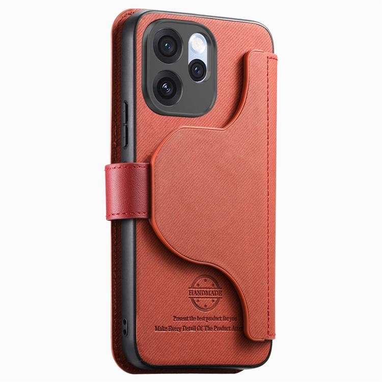 For OPPO Reno15 F 5G Global Twill Fabric MagSafe RFID Anti-theft Zipper Wallet Leather Phone Case