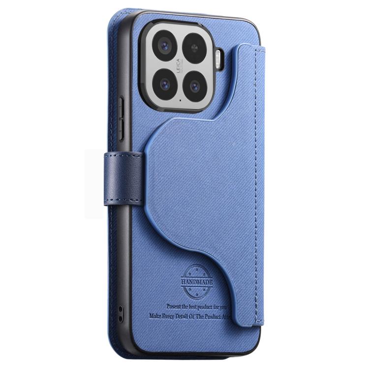 For Xiaomi 15 Twill Fabric MagSafe RFID Anti-theft Zipper Wallet Leather Phone Case