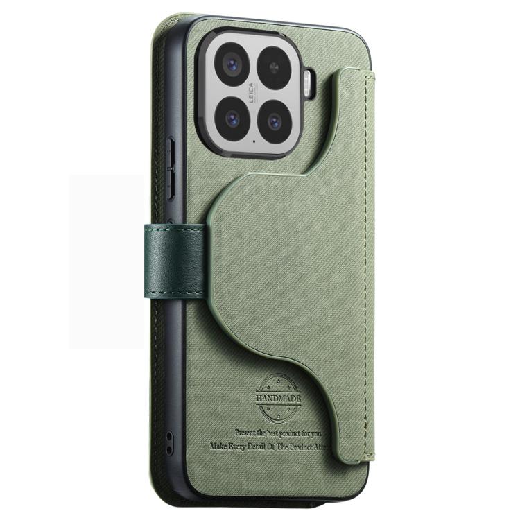 For Xiaomi 15 Pro Twill Fabric MagSafe RFID Anti-theft Zipper Wallet Leather Phone Case