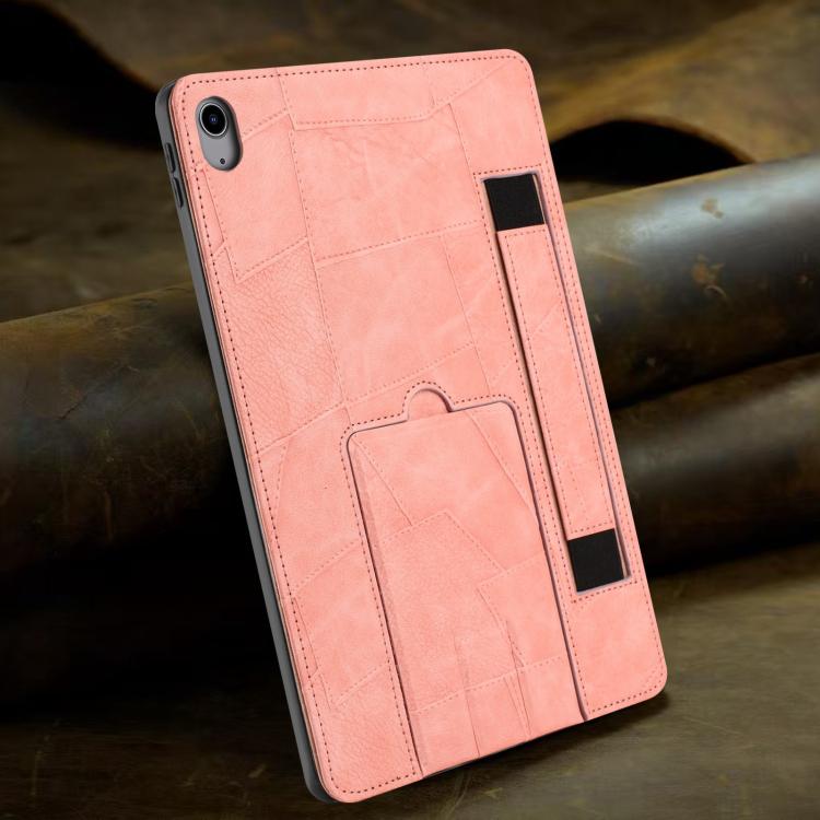 For iPad mini 2024 / mini 6 Wristband Retro Vegan Leather Back Tablet Case with Holder