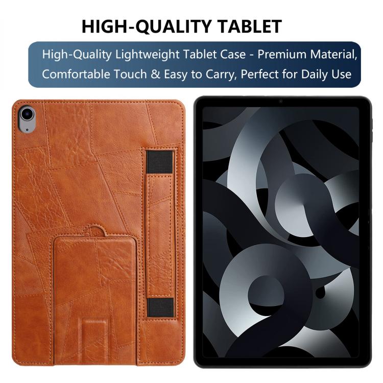 For iPad mini 2024 / mini 6 Wristband Retro Vegan Leather Back Tablet Case with Holder