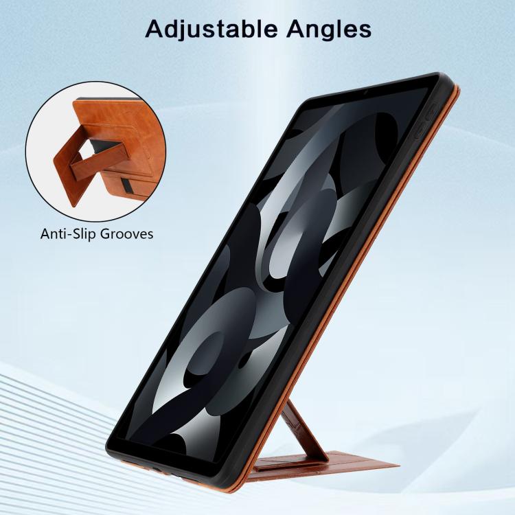 For iPad mini 2024 / mini 6 Wristband Retro Vegan Leather Back Tablet Case with Holder
