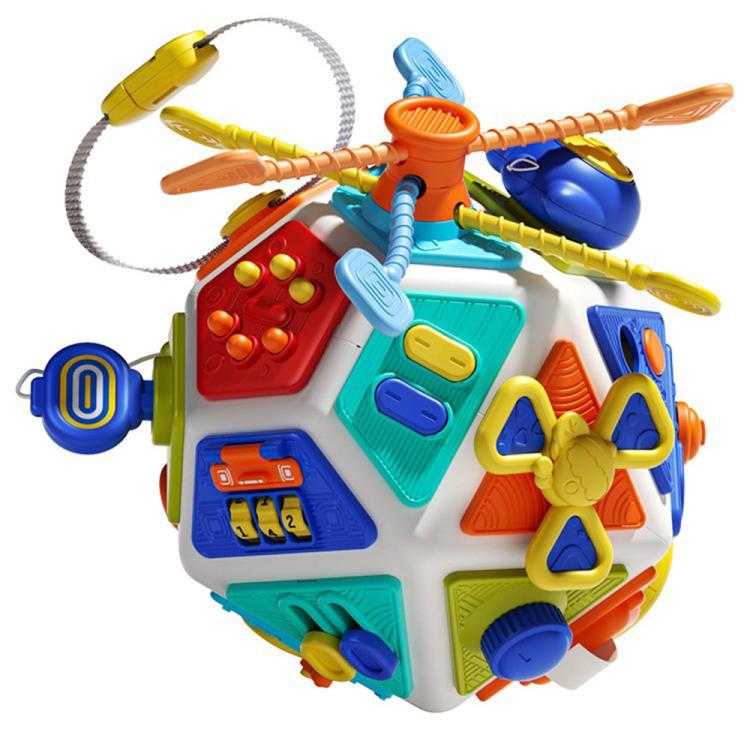 Baby Busy Board Cube Toys 22-in-1 Montessori Sensory Early Education Toy