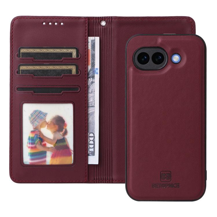 For Google Pixel 10a BETOPNICE BN-005 2 in 1 Detachable Imitate Genuine Leather Phone Case
