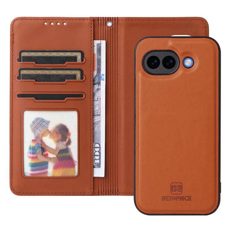 For Google Pixel 10a BETOPNICE BN-005 2 in 1 Detachable Imitate Genuine Leather Phone Case