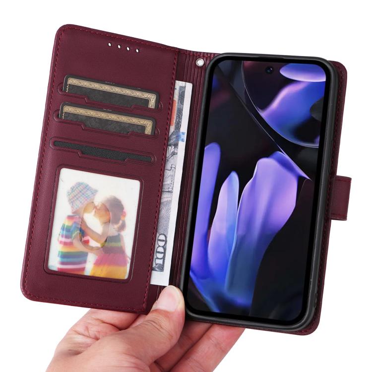 For Google Pixel 9a BETOPNICE BN-005 2 in 1 Detachable Imitate Genuine Leather Phone Case