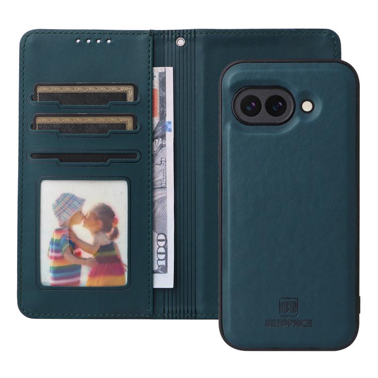 For Google Pixel 9a BETOPNICE BN-005 2 in 1 Detachable Imitate Genuine Leather Phone Case
