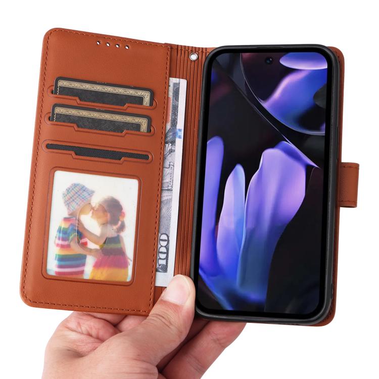 For Google Pixel 9a BETOPNICE BN-005 2 in 1 Detachable Imitate Genuine Leather Phone Case