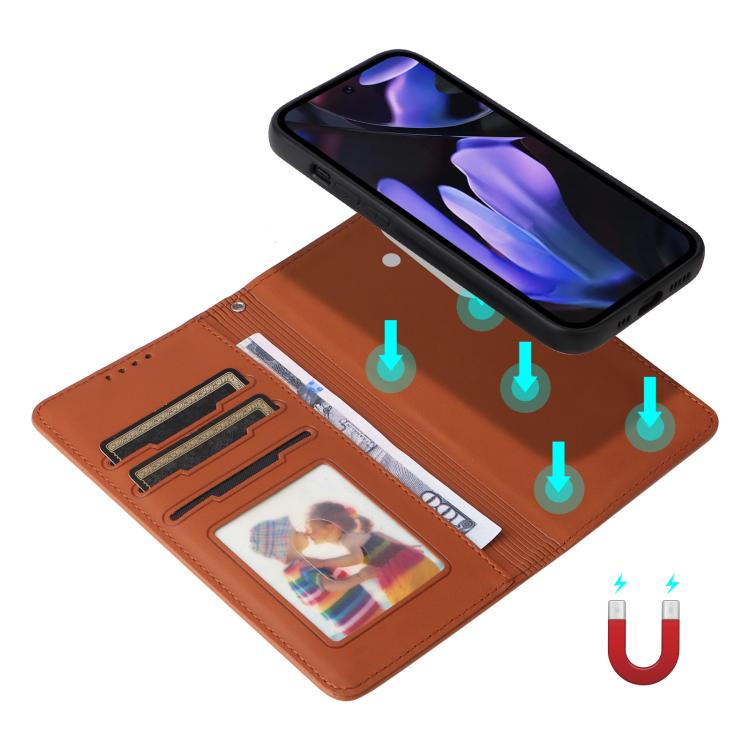 For Google Pixel 9a BETOPNICE BN-005 2 in 1 Detachable Imitate Genuine Leather Phone Case