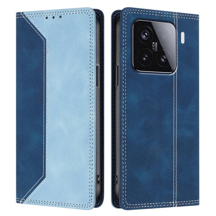 For Xiaomi 15 Skin Feel Two-tone RFID Blocking Vegan Leather Phone Case