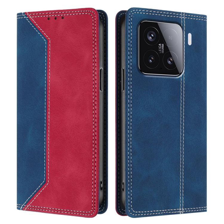 For Xiaomi 15 Skin Feel Two-tone RFID Blocking Vegan Leather Phone Case
