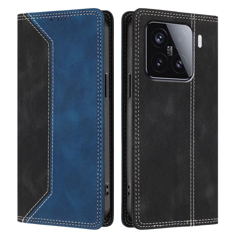 For Xiaomi 15 Skin Feel Two-tone RFID Blocking Vegan Leather Phone Case