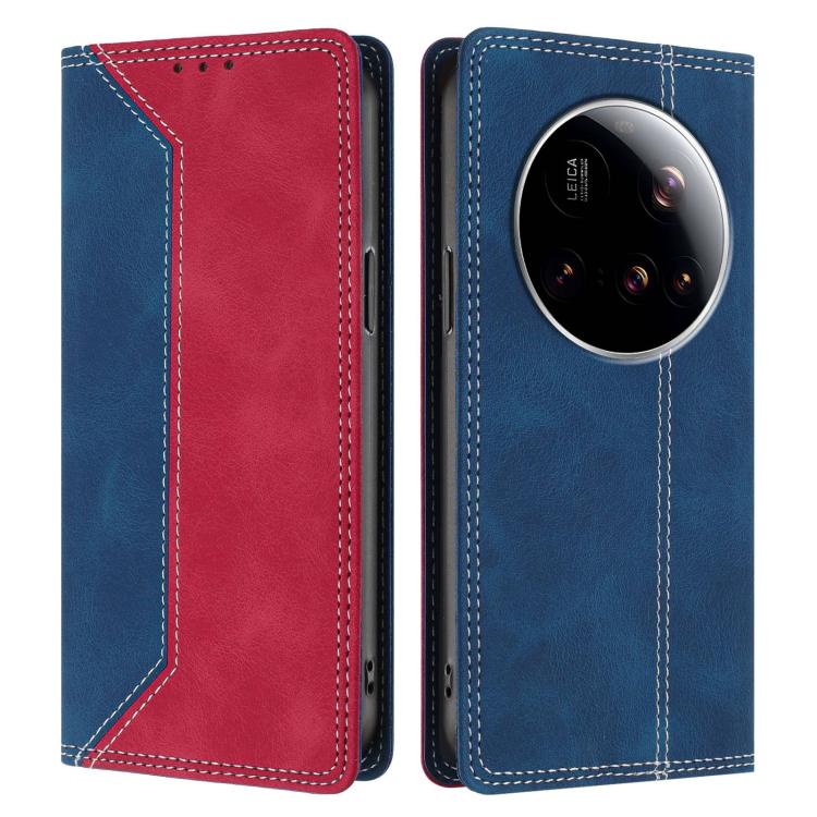 For Xiaomi 15 Ultra Skin Feel Two-tone RFID Blocking Vegan Leather Phone Case