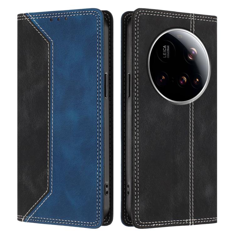For Xiaomi 15 Ultra Skin Feel Two-tone RFID Blocking Vegan Leather Phone Case