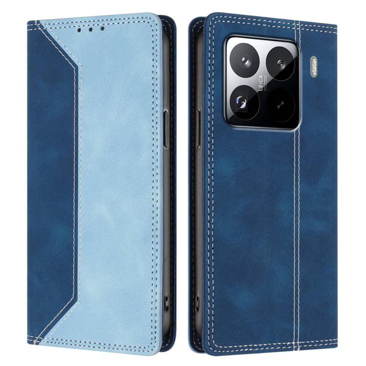 For Xiaomi 15 Pro Skin Feel Two-tone RFID Blocking Vegan Leather Phone Case