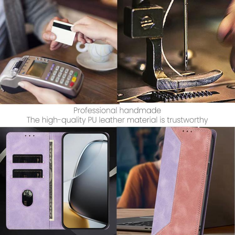 For Xiaomi 15 Pro Skin Feel Two-tone RFID Blocking Vegan Leather Phone Case