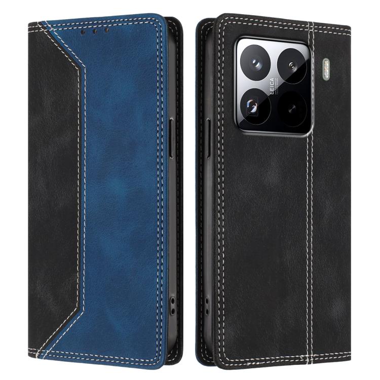 For Xiaomi 15 Pro Skin Feel Two-tone RFID Blocking Vegan Leather Phone Case