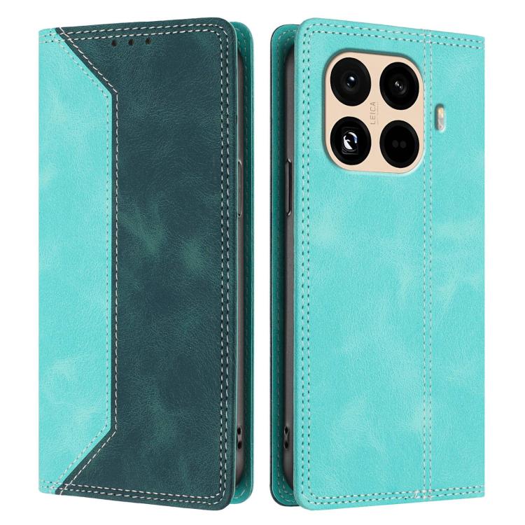 For Xiaomi 15T Pro Skin Feel Two-tone RFID Blocking Vegan Leather Phone Case