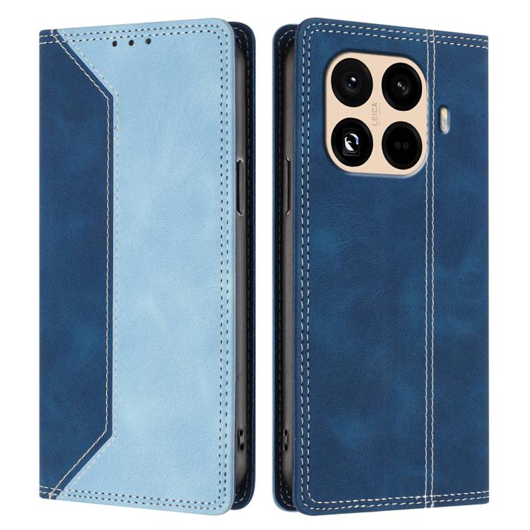 For Xiaomi 15T Pro Skin Feel Two-tone RFID Blocking Vegan Leather Phone Case