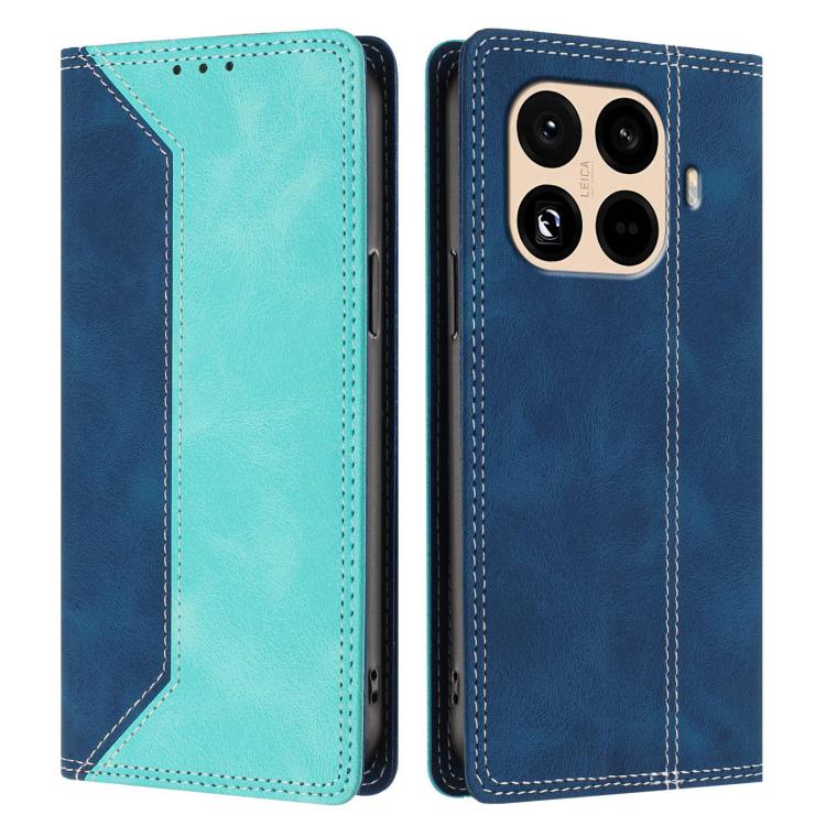 For Xiaomi 15T Pro Skin Feel Two-tone RFID Blocking Vegan Leather Phone Case