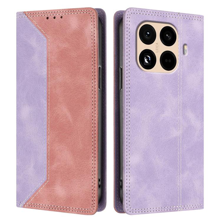 For Xiaomi 15T Pro Skin Feel Two-tone RFID Blocking Vegan Leather Phone Case