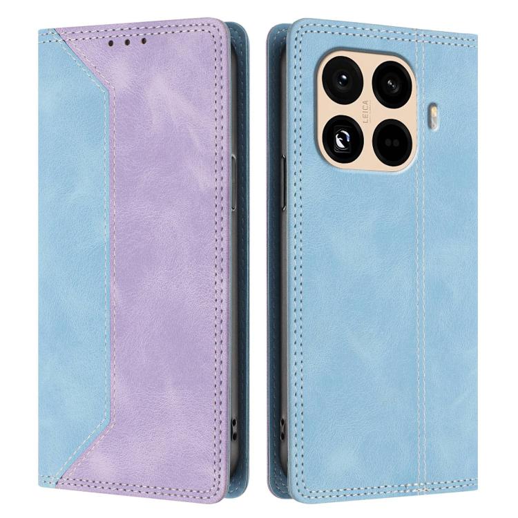For Xiaomi 15T Pro Skin Feel Two-tone RFID Blocking Vegan Leather Phone Case