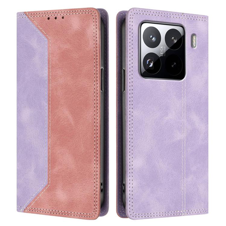 Xiaomi 15S Pro Skin Feel Two-tone RFID Blocking Vegan Leather Phone Case