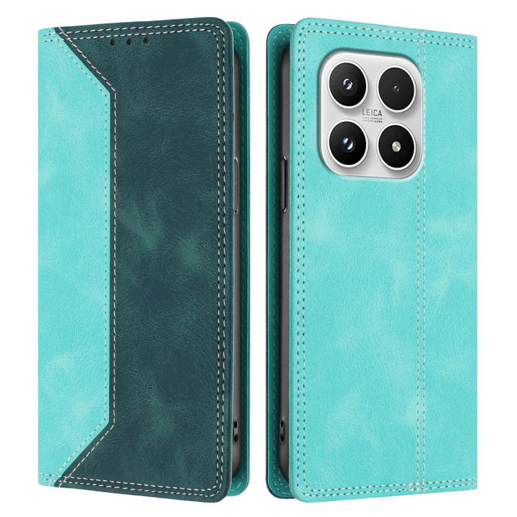 For Xiaomi 17 Skin Feel Two-tone RFID Blocking Vegan Leather Phone Case